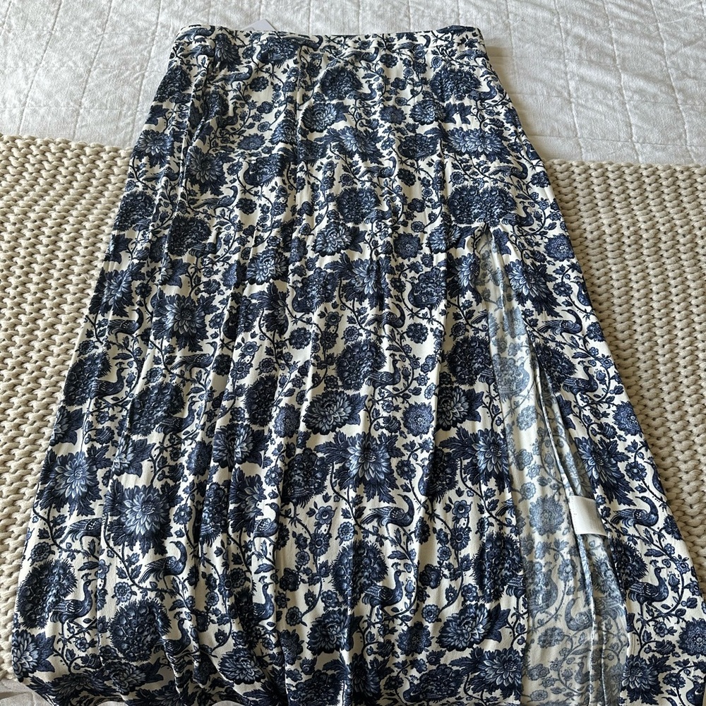 & other stories floral maxi skirt